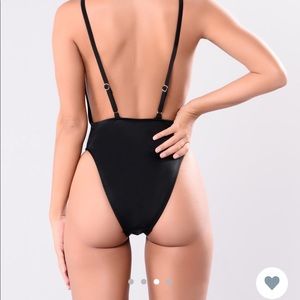 Swim - NWT! Deep V One Piece Black Swimsuit Swim - NWT! Deep V One Piece Black Swimsuit